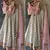 pink banarasi georgette lehenga choli with gold motifs