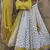 yellow banarasi georgette lehenga choli with gold motifs