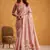 Pink pure tussar silk with  kasheeda work and beautiful designer blouse