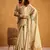 Cream pure tussar silk with  kasheeda work and beautiful designer blouse