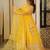 YELLOW EMBROIDERY NET STYLE LEHENGA CHOLI WITH DUPATTA