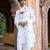 Ivory embroidered rawsilk sherwani