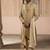 Gold embroidered rawsilk sherwani