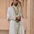 Ivory embroidered rawsilk sherwani