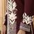 Maroon embroidered linen bandhgala set