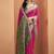 Pink patola silk party wear saree