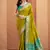Olive patola silk party wear saree