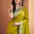 Olive patola silk party wear saree