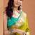Olive patola silk party wear saree