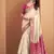 Cream patola silk party wear saree