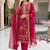 rani pink silk embroidered sequin - salwar suit