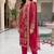 rani pink silk embroidered sequin - salwar suit