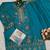 turquoise silk embroidered sequin - salwar suit
