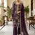 purple silk embroidered sequin - salwar suit