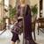 purple silk embroidered sequin - salwar suit