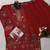 red silk embroidered sequin - salwar suit