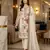 white silk embroidered sequin - salwar suit