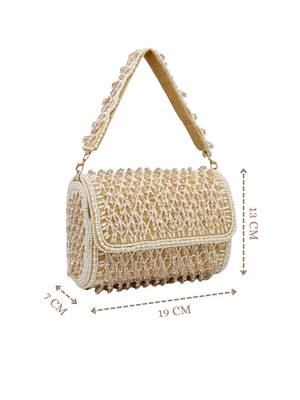  crystal cascade champagne velvet diamond mesh design embellished clutch 5
