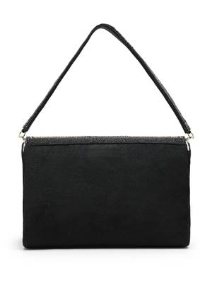  beaded botanica black suede swirl embellished clutch 6