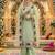 green georgette suit with embroidery & sequin work