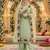 green georgette embroidered sequin salwar kameez