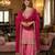 pink chinon suit with embroidery & sequin work