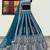 INDIGO EMBROIDERY CHINON SILK DEsiGNER LEHENGA CHOLI WITH DUPATTA