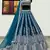 indigo chinon silk lehenga choli with embroidered dupatta
