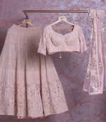 BABYPINK EMBROIDERY GEORGETTE PREMIUM LEHENGA CHOLI WITH DUPATTA