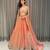 ORANGE EMBROIDERY DEVSENA SILK LEHENGA CHOLI WITH DUPATTA