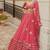 RED EMBROIDERY GEORGETTE FASHION LEHENGA CHOLI WITH DUPATTA