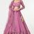 PINK EMBROIDERY GEORGETTE FASHION LEHENGA CHOLI WITH DUPATTA