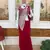 Rani Color Faux Georgette Embroidery Work Pre Stitched Saree