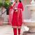 Women's Beautiful Embroidery Work Viscose Chanderi Fabric Straight Kurta Pant and Dupatta Set
