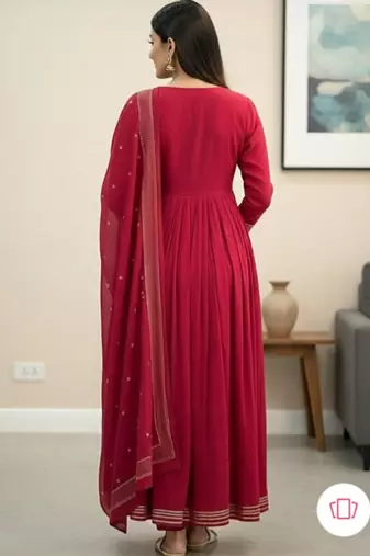 Beautiful pink gorgeous mul cotton real mirror work suit set