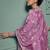 purple dola silk embroidery work party wear suit