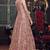 Soft premium net wedding wear gown in pink color with embroidery work