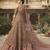 Soft premium net wedding wear gown in pink color with embroidery work