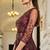 Soft premium net wedding wear gown in maroon color with embroidery work