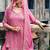 pink pure georgette sharara with embroidery work