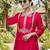 Women's  Embroidery Work Viscose Silk Fabric Straight Kurta Palazzo and Dupatta Set