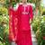 Women's  Embroidery Work Viscose Silk Fabric Straight Kurta Palazzo and Dupatta Set