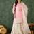 Women's  Embroidery Work Cotton Satin Fabric Straight Kurta Sharara and Dupatta Set