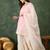 Women's  Embroidery Work Cotton Satin Fabric Straight Kurta Sharara and Dupatta Set