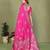 Rani Pink Handloom Zari Woven Satin Silk Sarees 