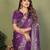 Purple Color Handloom Zari Woven Satin Silk Sarees 