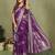 Purple Color Handloom Zari Woven Satin Silk Sarees 