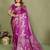 plum Color Handloom Zari Woven Satin Silk Sarees 