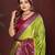 Parrot Green Color Handloom Zari Woven Satin Silk Sarees 