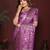Purple Color Handloom Zari Woven Satin Silk Sarees 